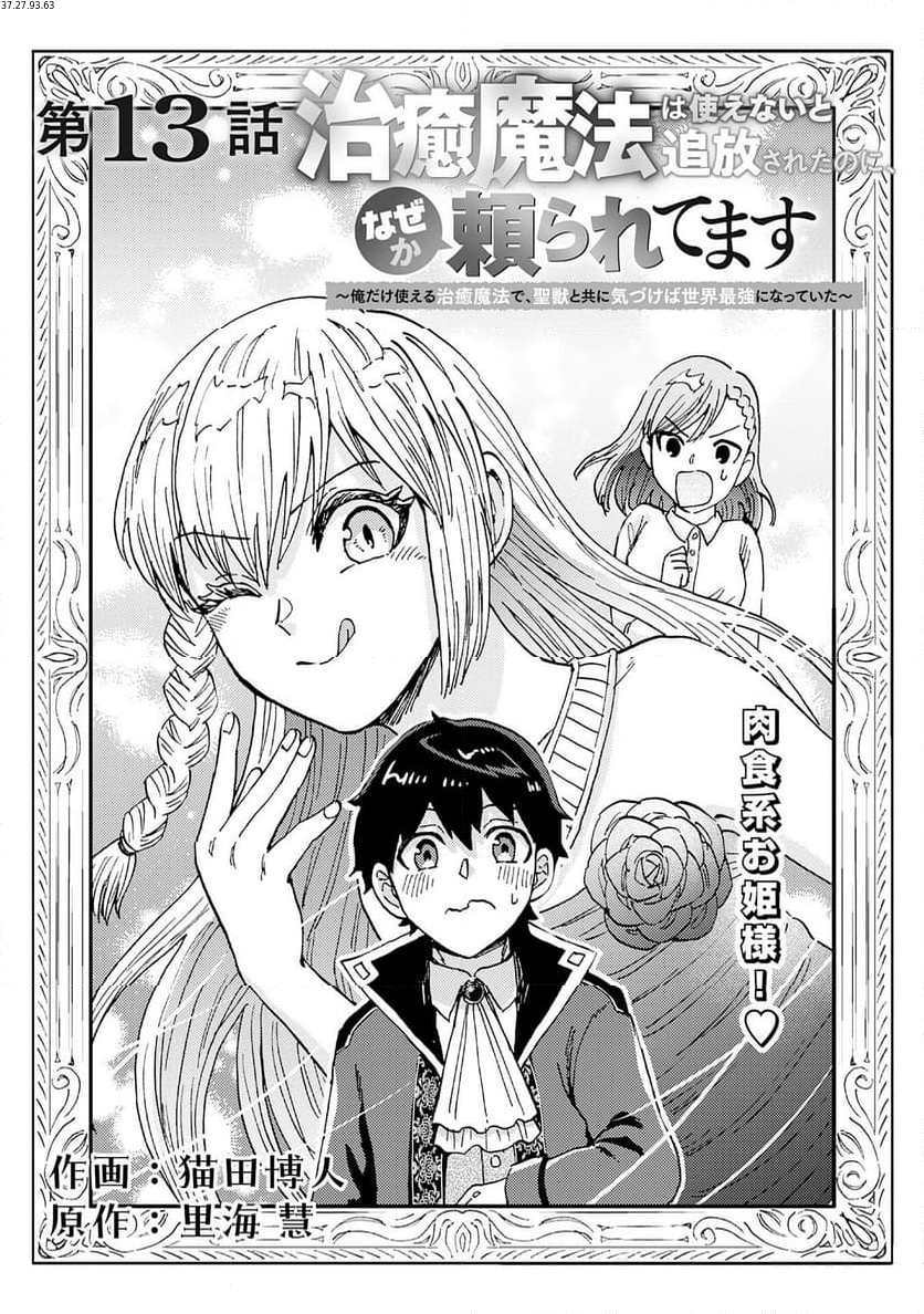 治癒魔法は使えないと追放されたのに、なぜか頼られてます, 治癒魔法は使えないと追放されたのに 第13話 - Page 1