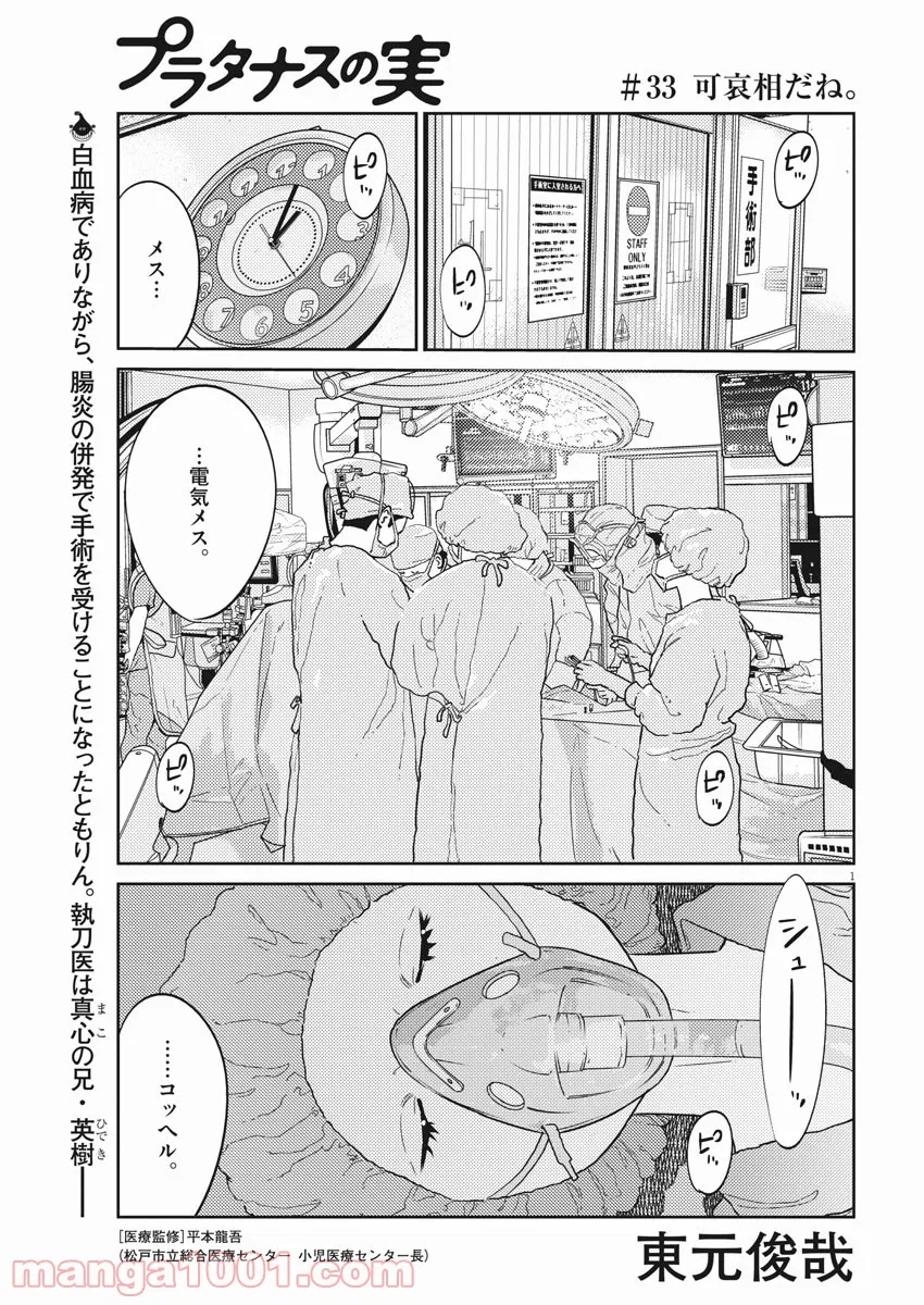 プラタナスの実−小児科医療チャンネル− 第33話 - Page 1