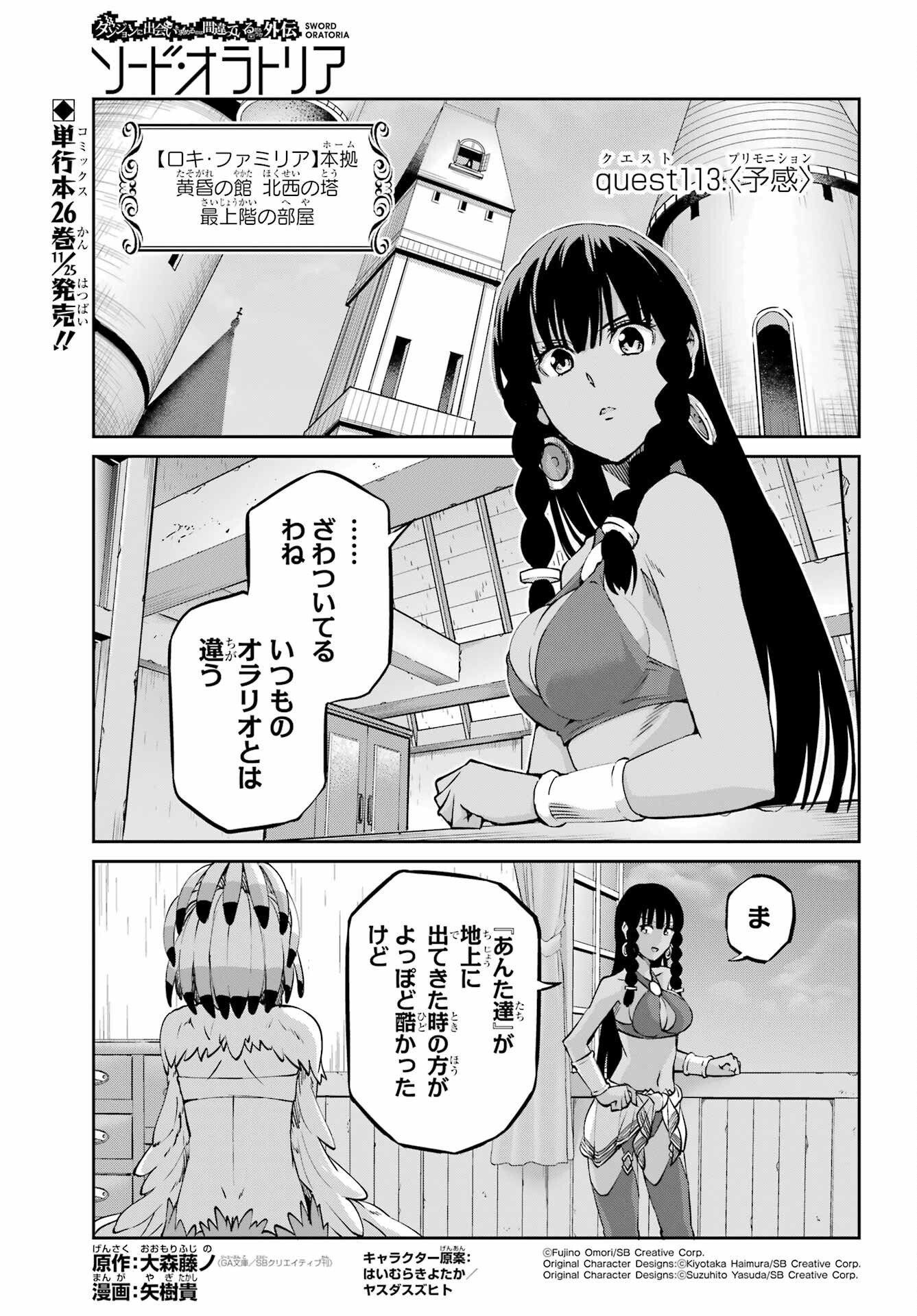 ダンジョンに出会いを求めるのは間違っているだろうか外伝ソード・オラトリア - 第113話 - Page 1