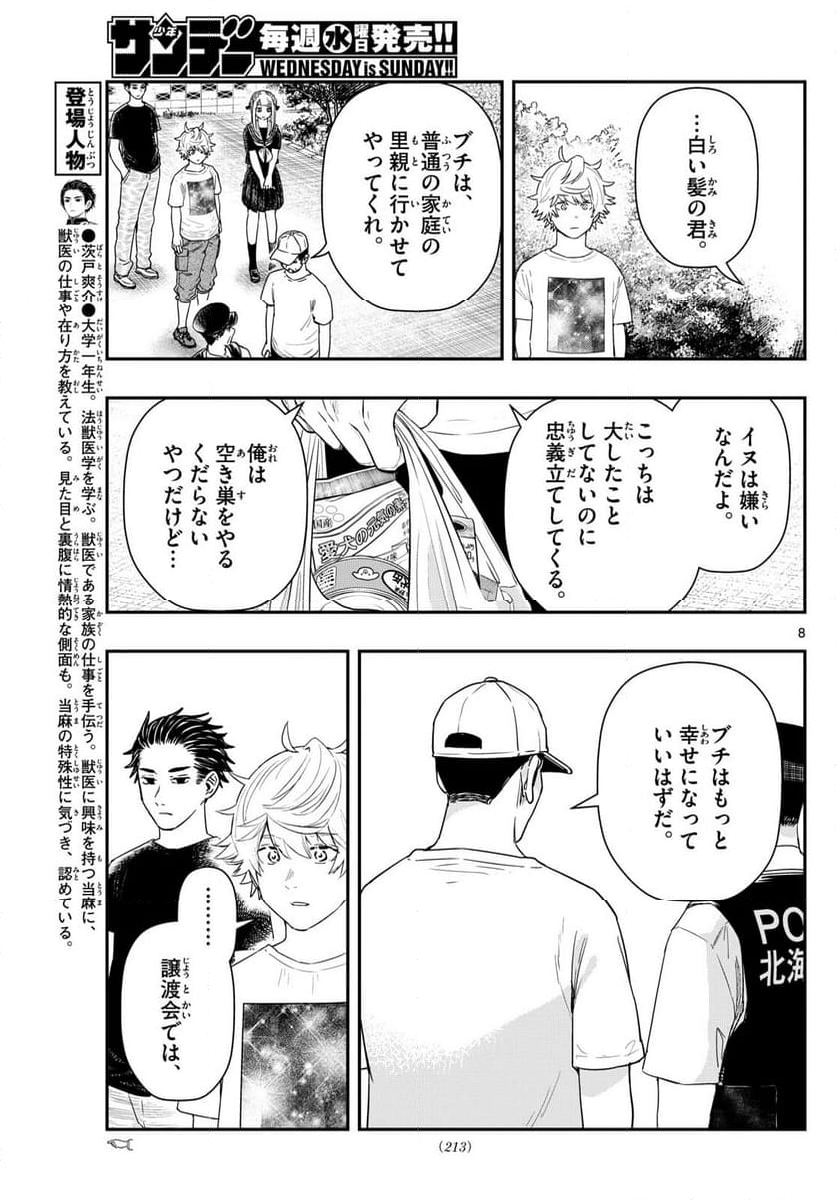 ラストカルテ　―法獣医学者 当麻健匠の記憶― 第79話 - Page 8