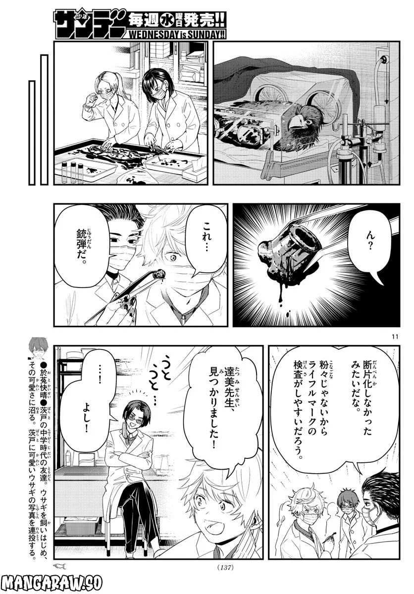 ラストカルテ　―法獣医学者 当麻健匠の記憶― 第44話 - Page 11