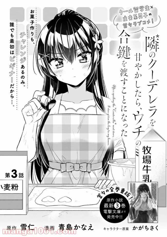 隣のクーデレラを甘やかしたら、ウチの合鍵を渡すことになった 第3.1話 - Page 1