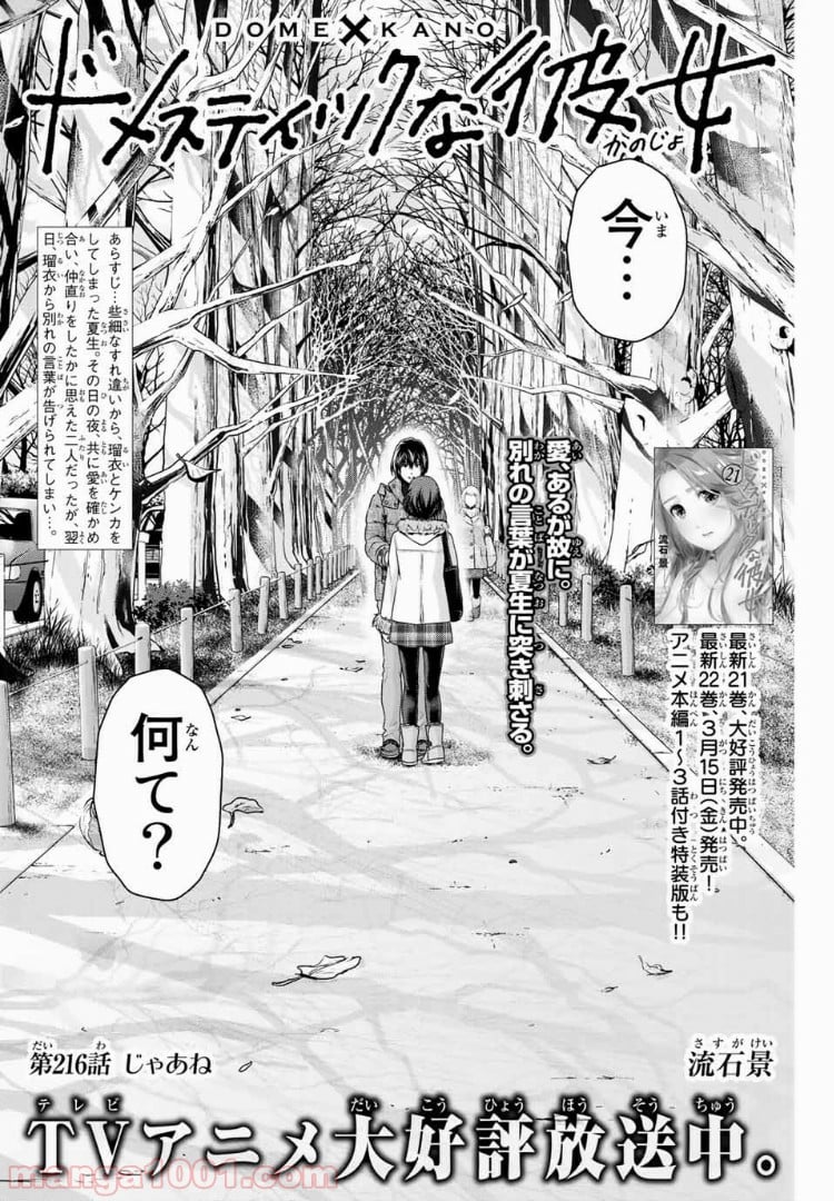 ドメスティックな彼女 第216話 - Page 1