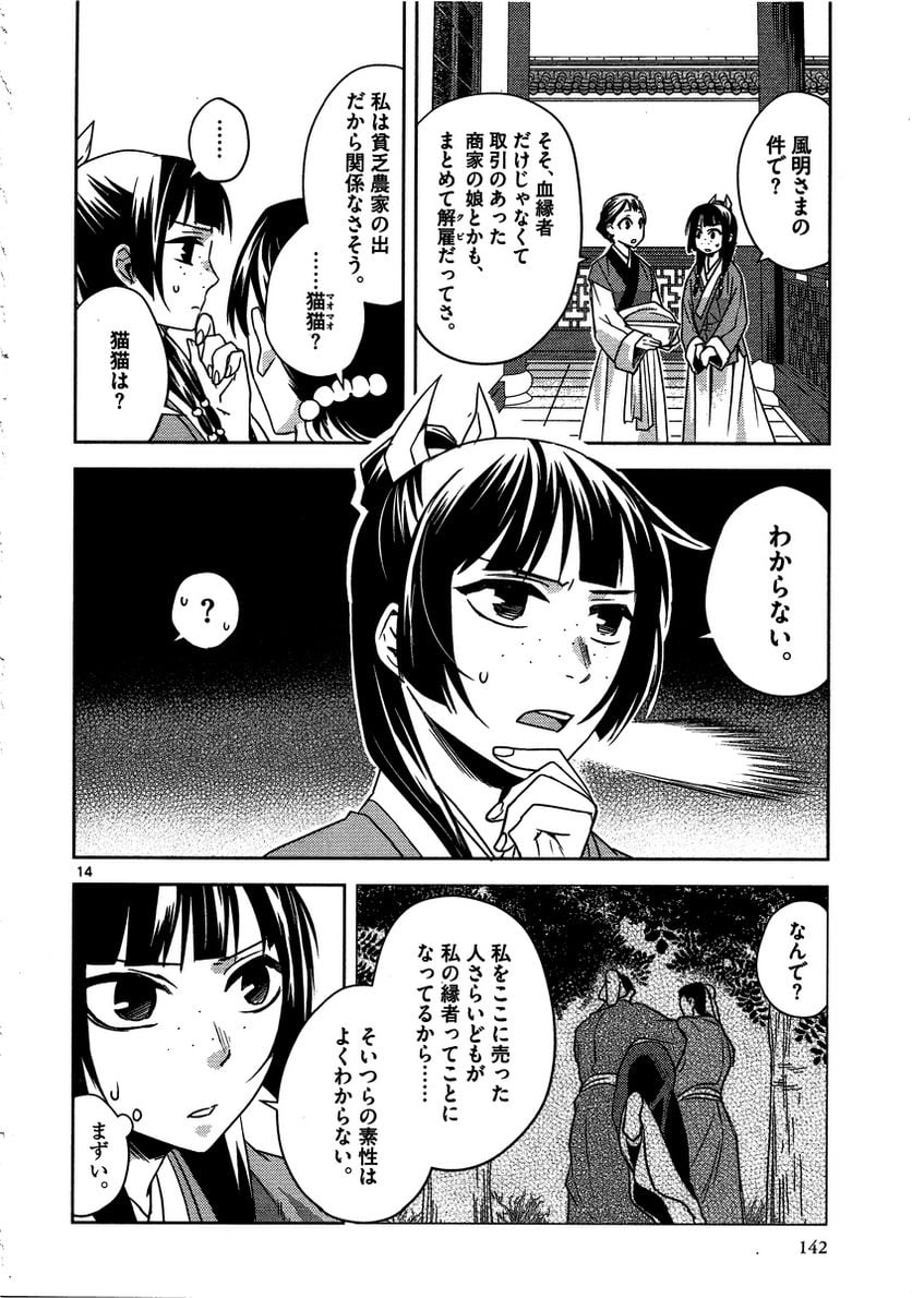 薬屋のひとりごと~猫猫の後宮謎解き手帳~ 第13話 - Page 14