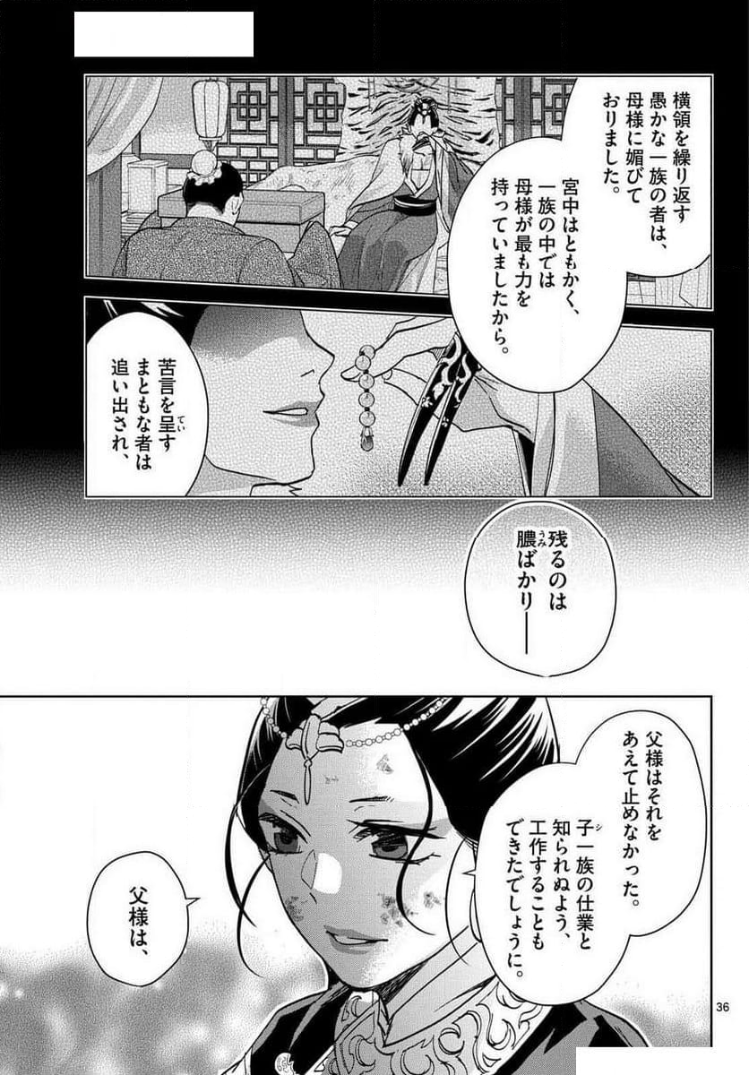 薬屋のひとりごと~猫猫の後宮謎解き手帳~ 第80話 - Page 36