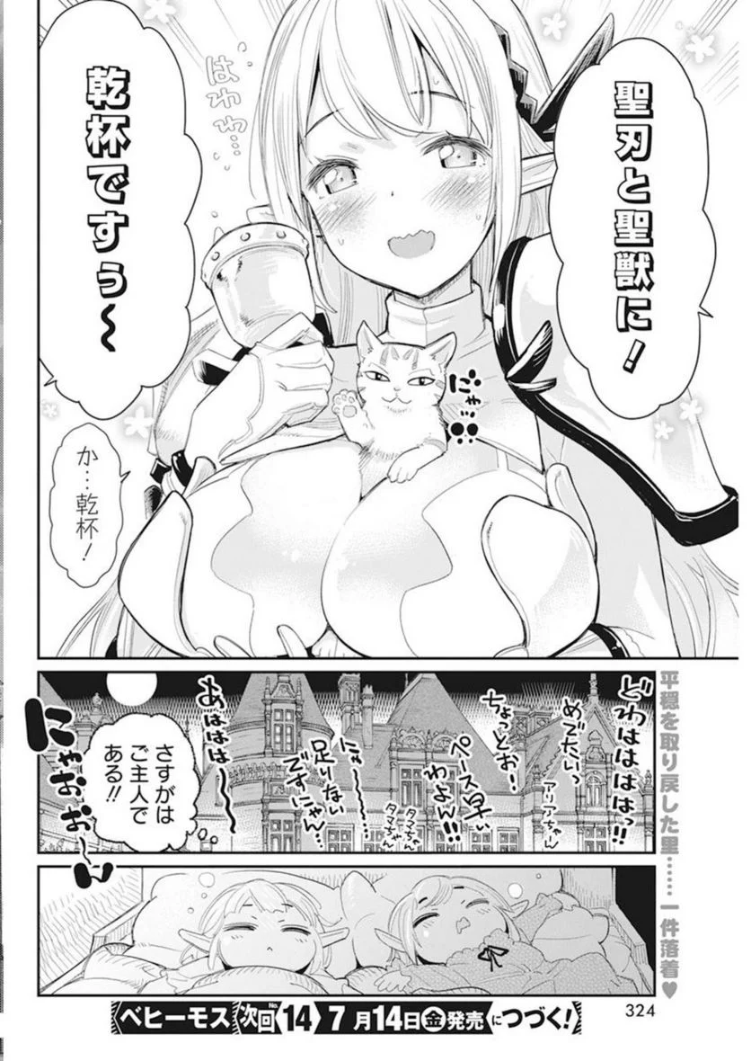 Sランクモンスターの《ベヒーモス》だけど、猫と間違われてエルフ娘の騎士(ペット)として暮らしてます 第59話 - Page 24