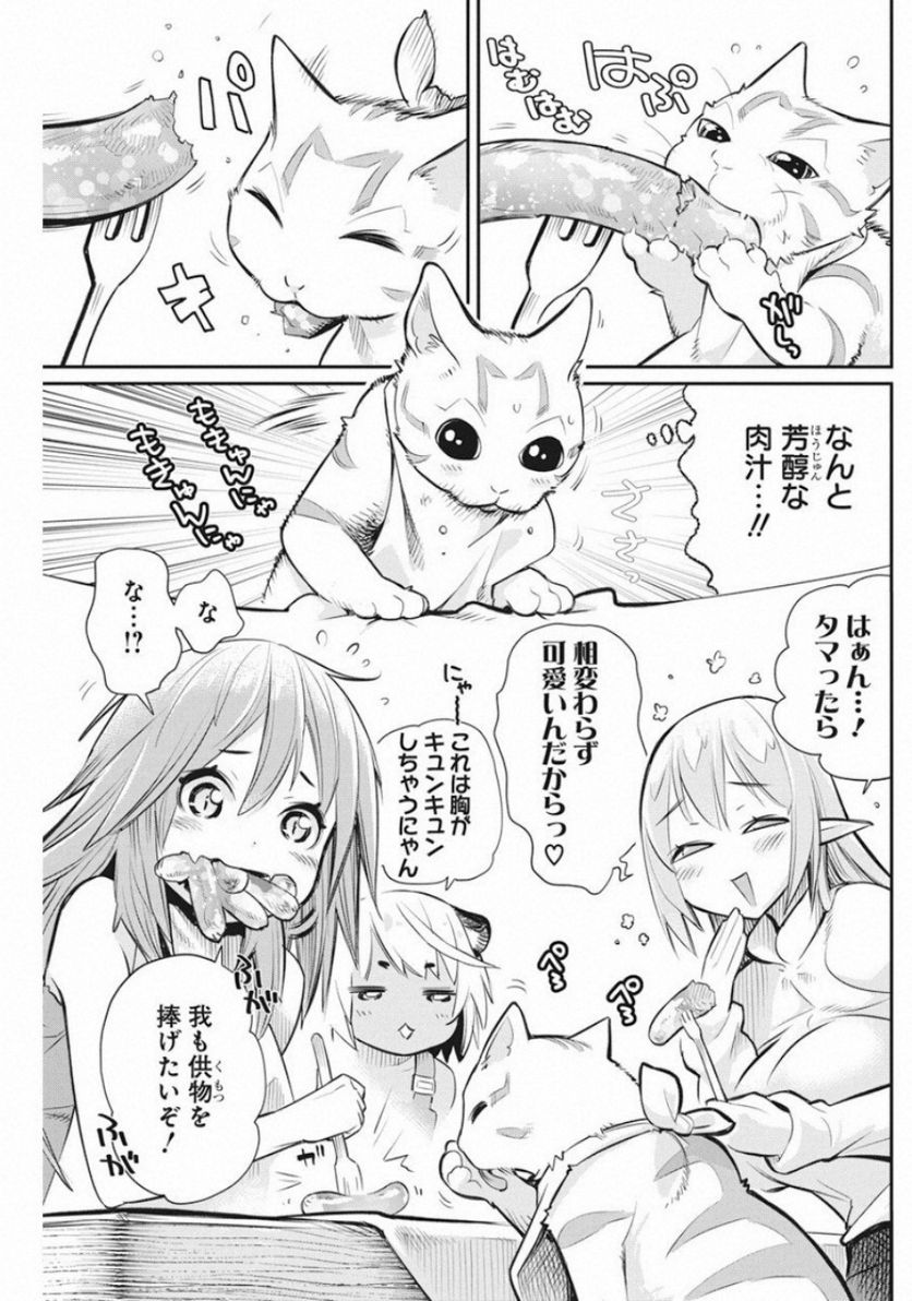 Sランクモンスターの《ベヒーモス》だけど、猫と間違われてエルフ娘の騎士(ペット)として暮らしてます 第21話 - Page 17