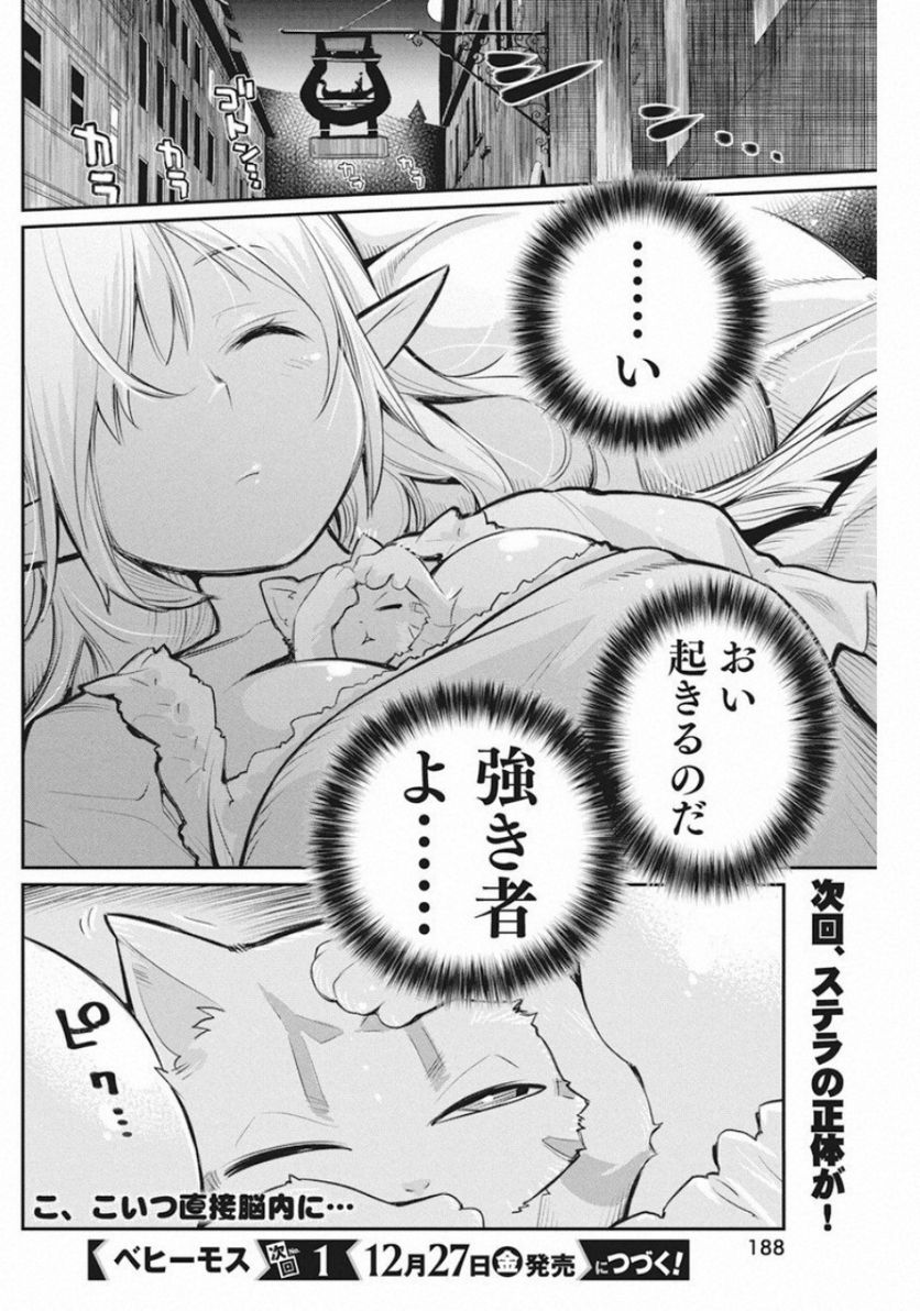 Sランクモンスターの《ベヒーモス》だけど、猫と間違われてエルフ娘の騎士(ペット)として暮らしてます 第21話 - Page 24