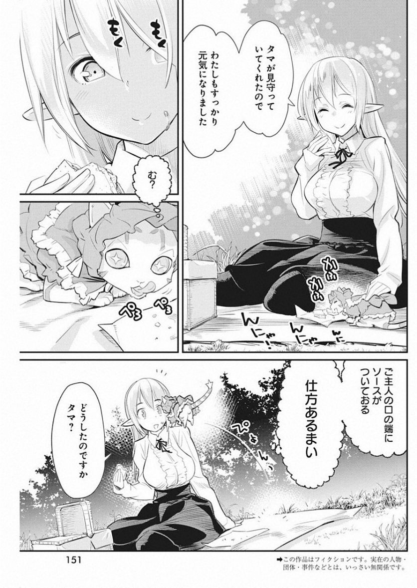 Sランクモンスターの《ベヒーモス》だけど、猫と間違われてエルフ娘の騎士(ペット)として暮らしてます 第19話 - Page 3