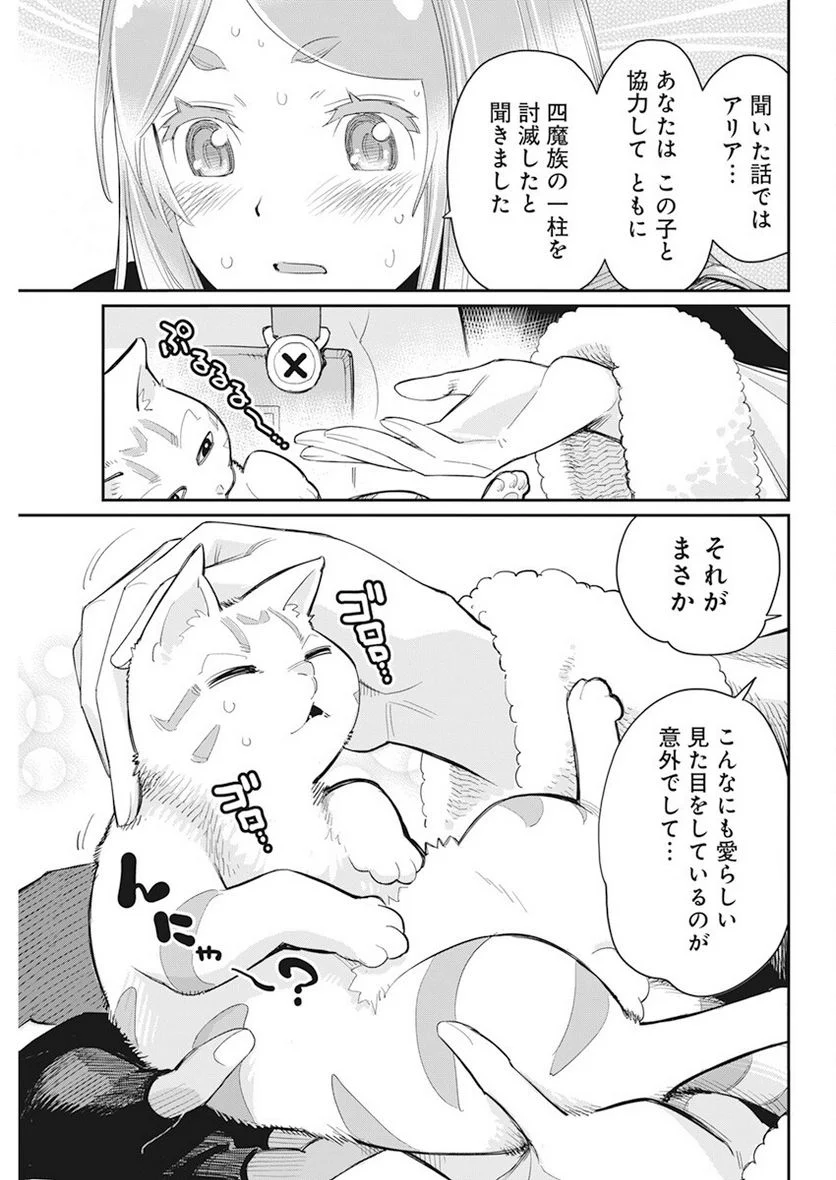 Sランクモンスターの《ベヒーモス》だけど、猫と間違われてエルフ娘の騎士(ペット)として暮らしてます 第61話 - Page 23