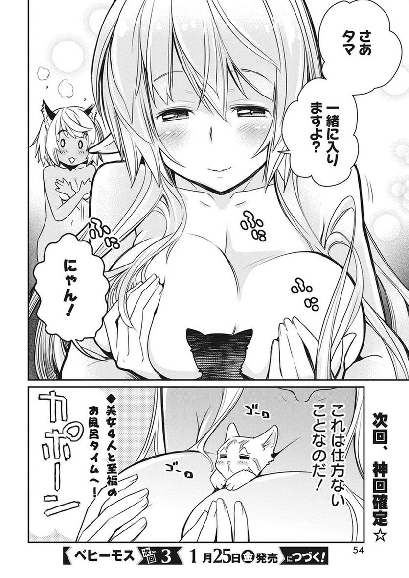 Sランクモンスターの《ベヒーモス》だけど、猫と間違われてエルフ娘の騎士(ペット)として暮らしてます 第11話 - Page 24