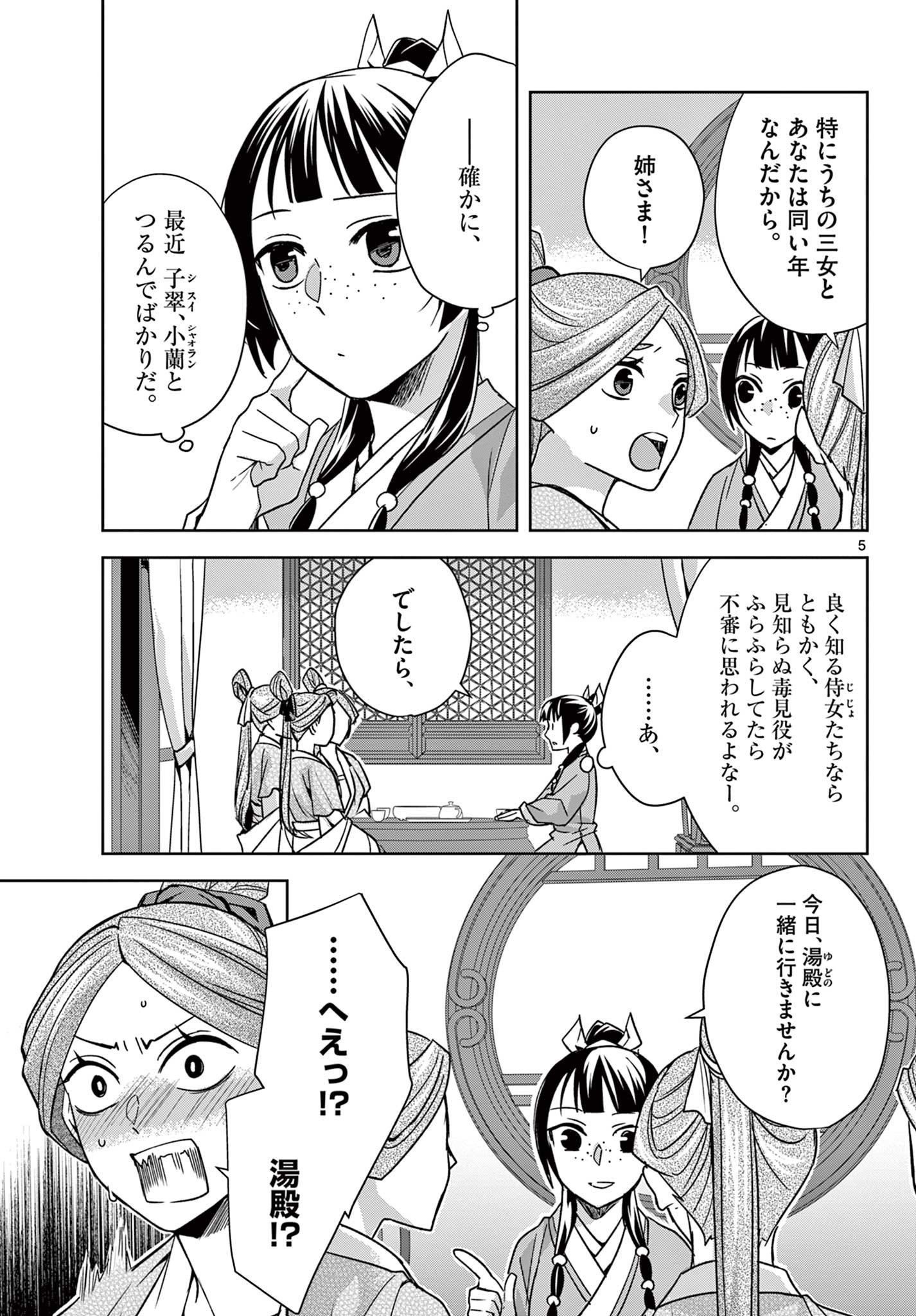 薬屋のひとりごと～猫猫の後宮謎解き手帳～ The Apothecarys Monologue (KURATA Minoji) - 第55.1話 - Page 5