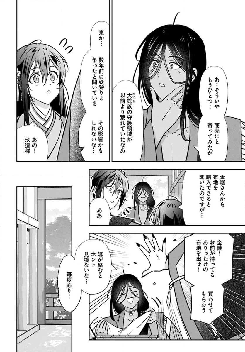 あやかし恋紡ぎ 儚き乙女は妖狐の王に溺愛される 第8.2話 - Page 2