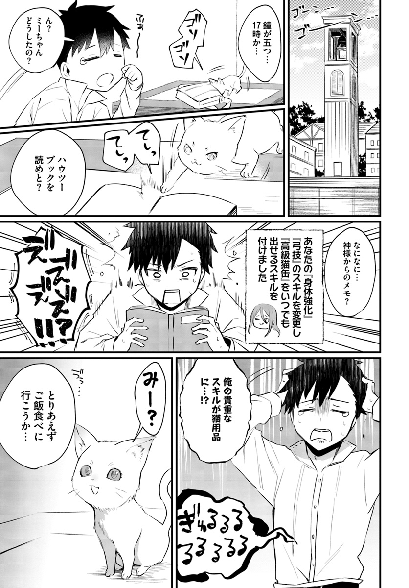 神猫ミーちゃんと猫用品召喚師の異世界奮闘記 第1話 - Page 23