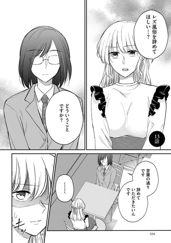 寂しすぎる女社長がレズ風俗嬢に秒で落ちる話 第13話 - Page 1