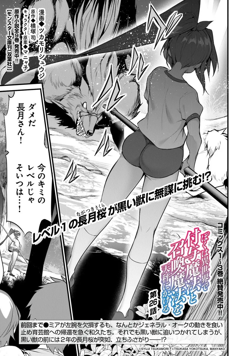 ぼくは異世界で付与魔法と召喚魔法を天秤にかける - 第26話 - Page 1