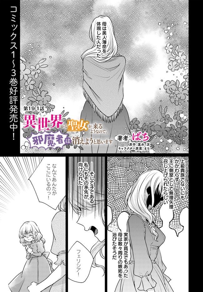 異世界から聖女が来るようなので、邪魔者は消えようと思います 第19.1話 - Page 1