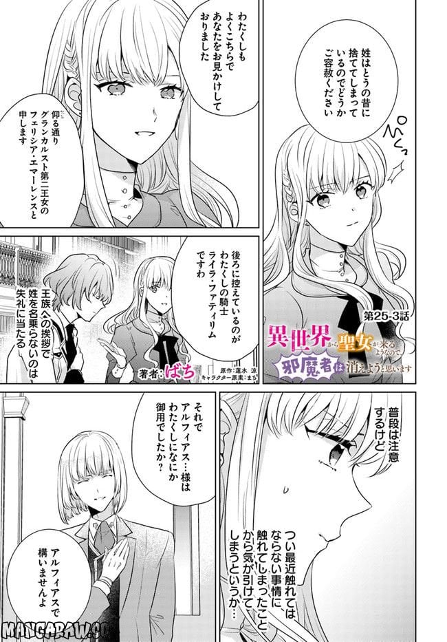 異世界から聖女が来るようなので、邪魔者は消えようと思います 第25.3話 - Page 1