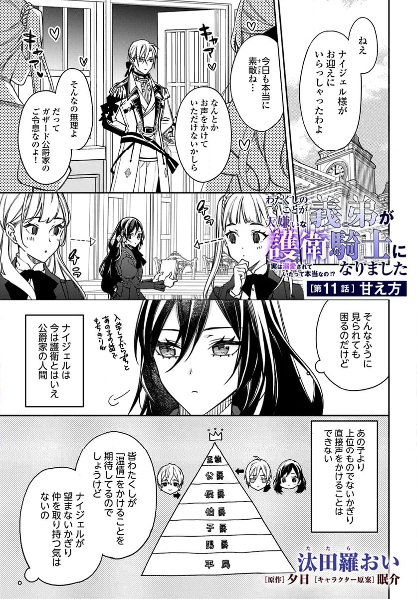 わたくしのことが大嫌いな義弟が護衛騎士になりました 第11.1話 - Page 1