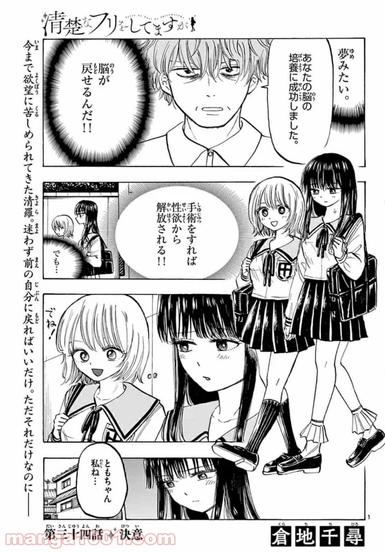 清楚なフリをしてますが 第34話 - Page 1