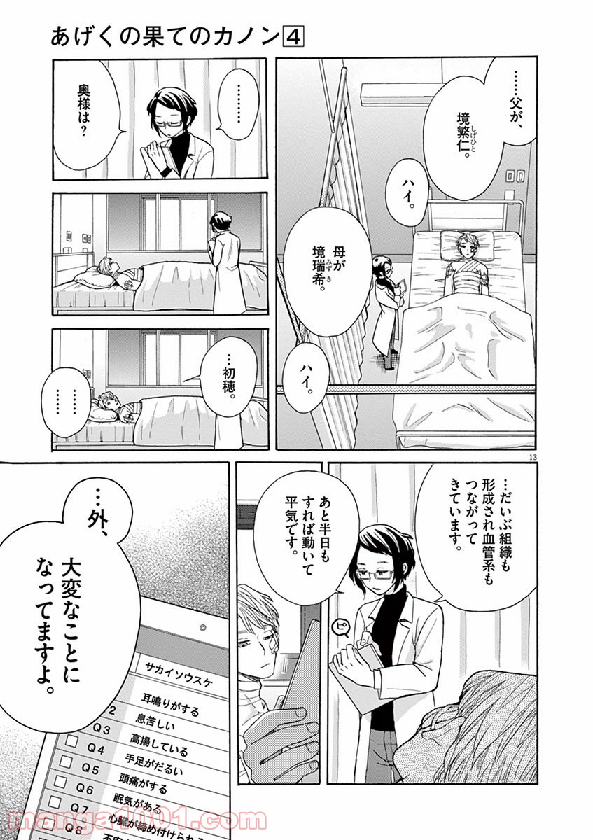 あげくの果てのカノン - 第19話 - Page 13