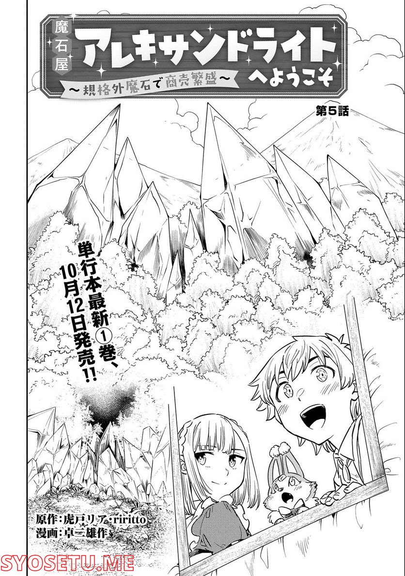 魔石屋アレキサンドライトへようこそ ～規格外魔石で商売繁盛～ 第5話 - Page 2