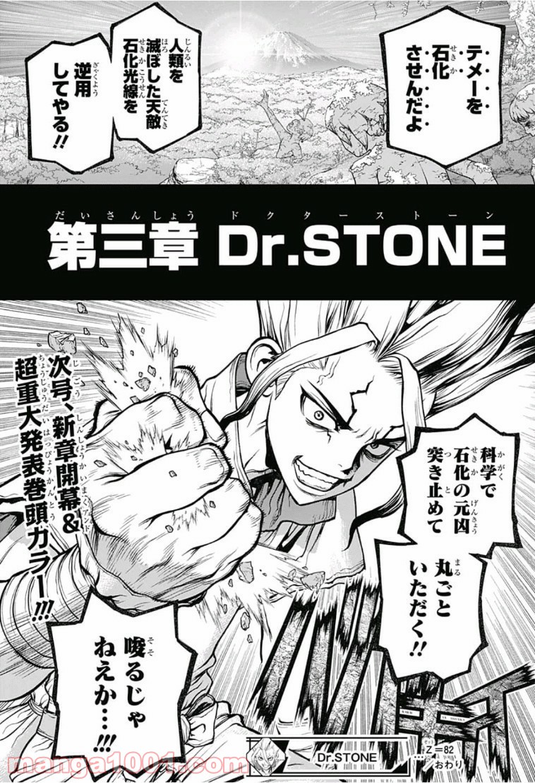 ドクターストーン – DR. STONE 第82話 - Page 19