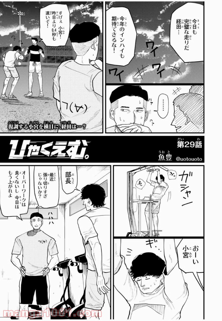 ひゃくえむ。 第29話 - Page 1